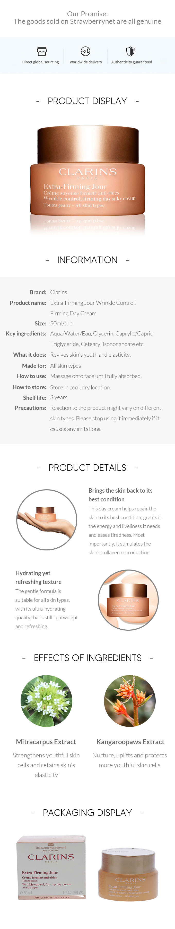Extra-Firming Jour Wrinkle Control, Firming Day Cream - All Skin Types