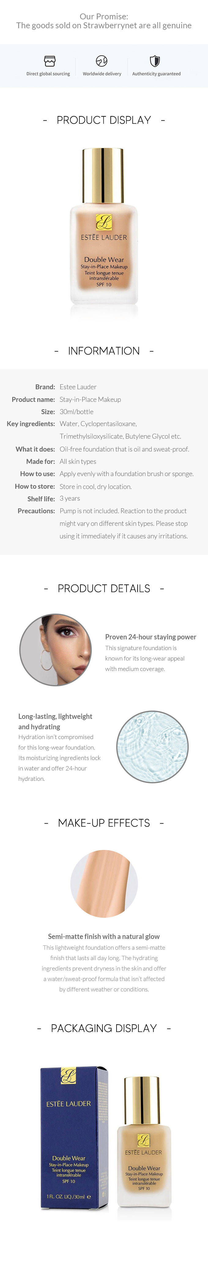 Double Wear Stay In Place Makeup SPF 10