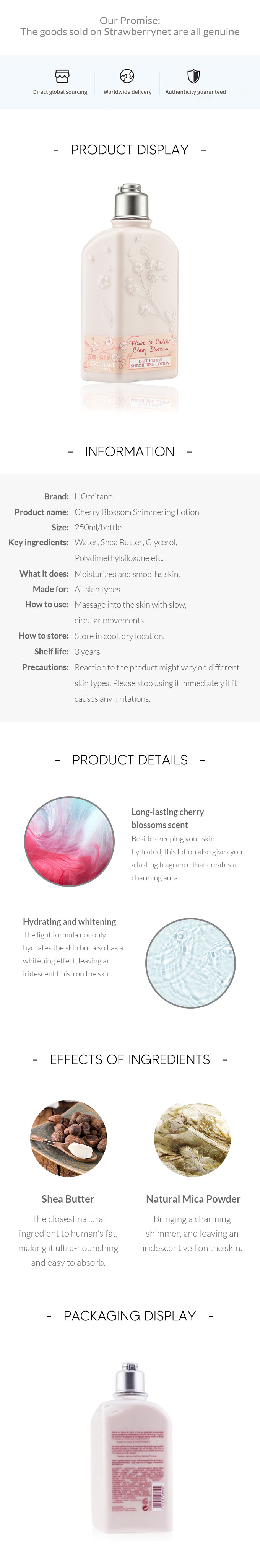 Cherry Blossom Shimmering Lotion