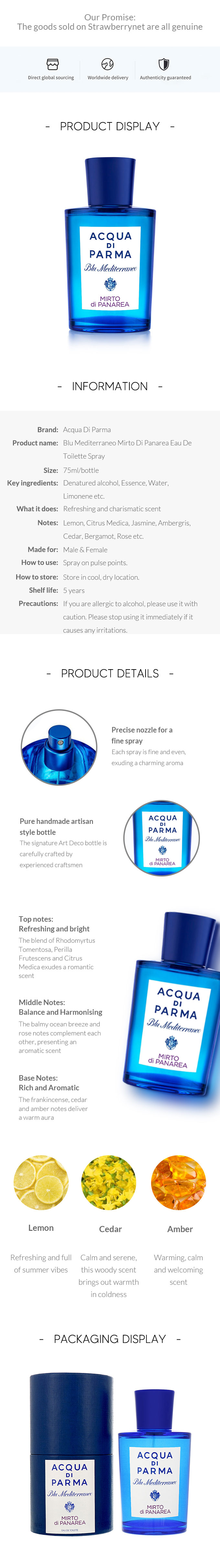 Blu Mediterraneo Mirto Di Panarea Eau De Toilette Spray