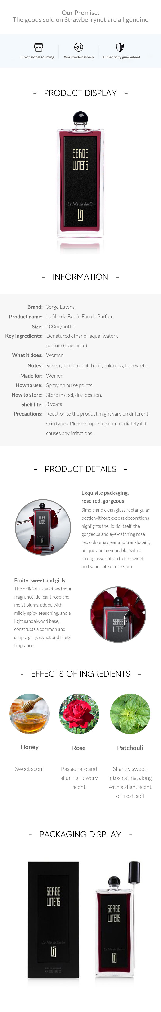 La Fille De Berlin Eau De Parfum Spray