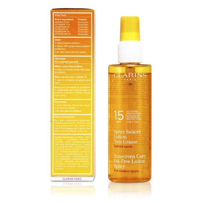 Clarins Oil Free Sun Care Spray SPF 15 150ml/5ozProduct Thumbnail