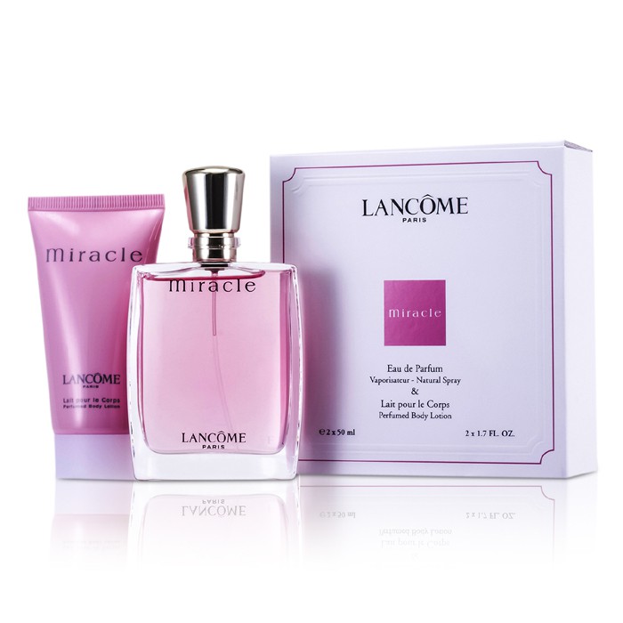 Lancome Miracle Κουτί: Άρωμα EDP Σπρέυ 50ml/1.7oz + Αρωματισμένη Λοσιόν Σώματος 50ml/1.7oz 2pcsProduct Thumbnail