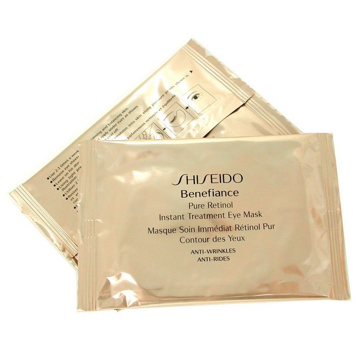 Shiseido Бенефиансе Чистый Ретинол Маска для Кожи Вокруг Глаз Мгновенный Уход 12 padsProduct Thumbnail