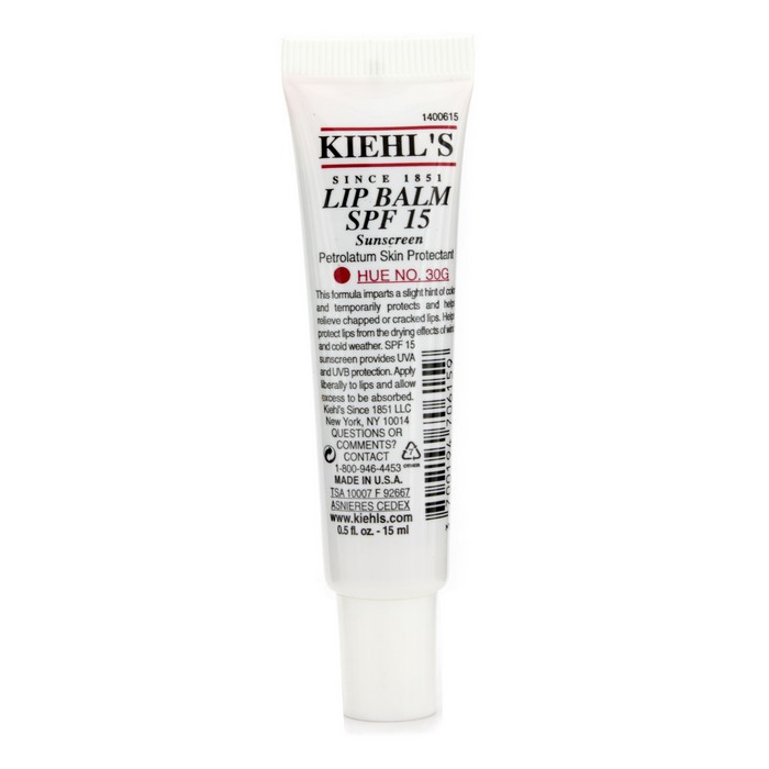 Kiehl's 契爾氏 礦脂防晒護唇霜 SPF 15 - Hue #30G (Petrolatum Lip Protectant) 15ml/0.5ozProduct Thumbnail