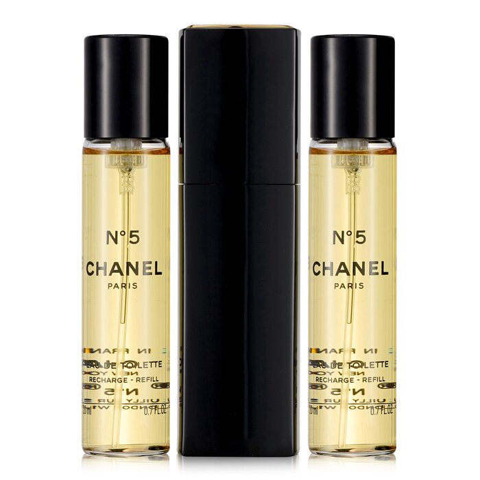 Chanel No.5 Eau De Toilette Purse Spray And 2 Refills 3x20ml/0.7oz - Eau De  Toilette, Free Worldwide Shipping
