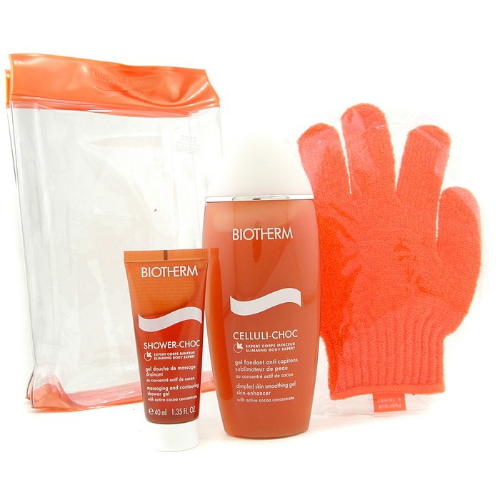 Biotherm Body Choc Coffret: Celluli Choc 200ml + Shower Choc 40ml + Massaging Glove 3pcsProduct Thumbnail