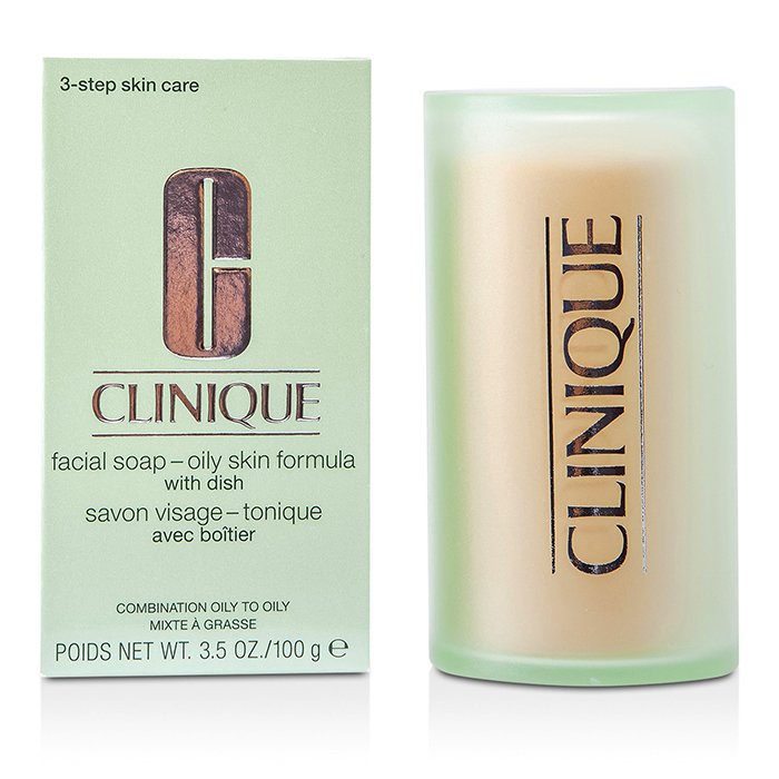 Clinique صابون الوجه - تركيبة للبشرة الدهنية (مع طبق) 100g/3.5ozProduct Thumbnail
