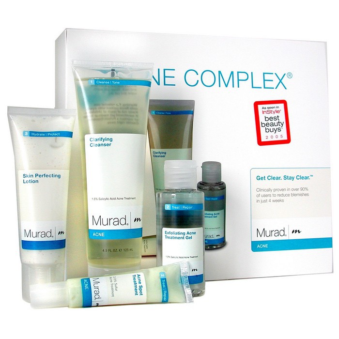 Murad Acne Complex Kit: Cleanser 125ml+ Exfoliating Gel 50ml+ Lotion 50ml+ Spot Treatment 15ml 4pcsProduct Thumbnail