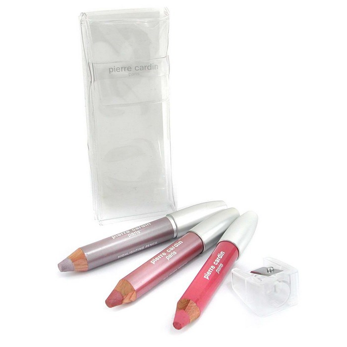 Pierre Cardin Super Jumbo Pencil Kit: 1x High Shine Gloss, 1x All Over Pencil, 1x Highlighting Pencil..... Picture ColorProduct Thumbnail