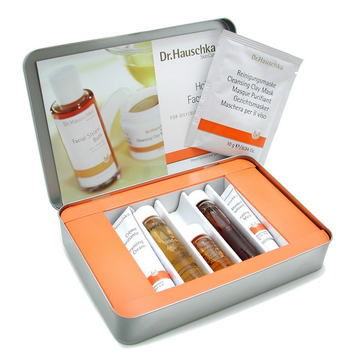 Dr. Hauschka Daily Face Care Kit (Oily Skin): Clnsr Crm + Toner + Day Oil + Facial Steam Bath + 2xMask 6pcsProduct Thumbnail