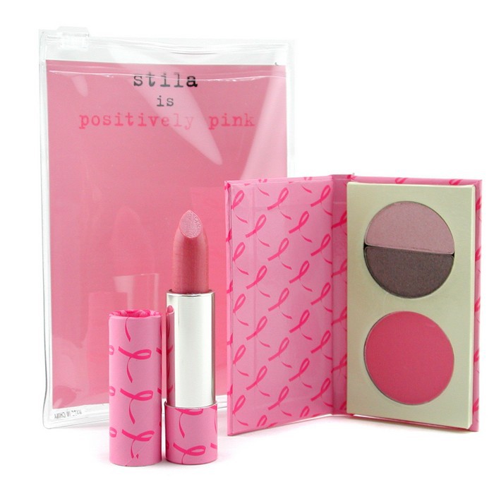 Stila Pink Ribbon Set (2x EyeShadow 1.3g+ Cheek Color Picture ColorProduct Thumbnail