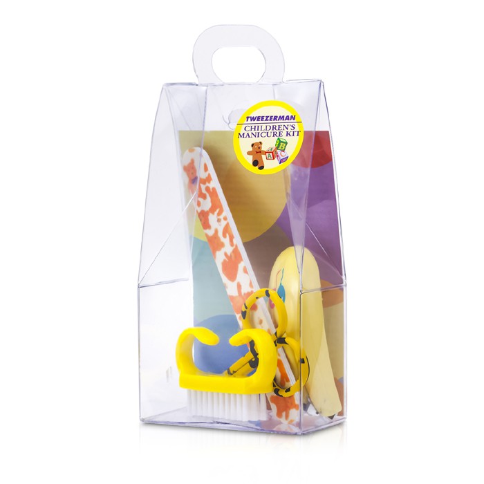 Tweezerman Children's Care Kit: Baby Nail Clipper+ Baby Nail File+ Nail Brush+ Baby Nail Scissors 4pcsProduct Thumbnail