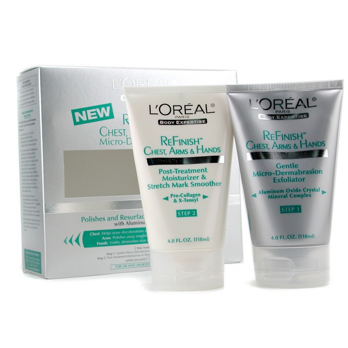 L'Oreal Micro-Dermabrasion Kit (Refinish Chest, Arms & Hands) : Exfoliator + Moisturizer 2pcsProduct Thumbnail