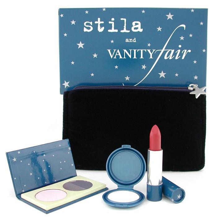 Stila Sada Stila and Vanity Fair: 1x paletka očních stínů, 1x rtěnka, 1x rozjasňující pudr na obličej 3pcs+1bagProduct Thumbnail