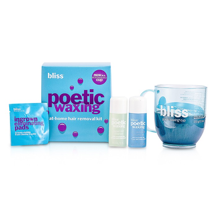 Bliss Poetic Waxing Kit - Azulene: Wax + Cleanser + Pre & Post Waxing Oil + Large & Small Sputulas 1setProduct Thumbnail