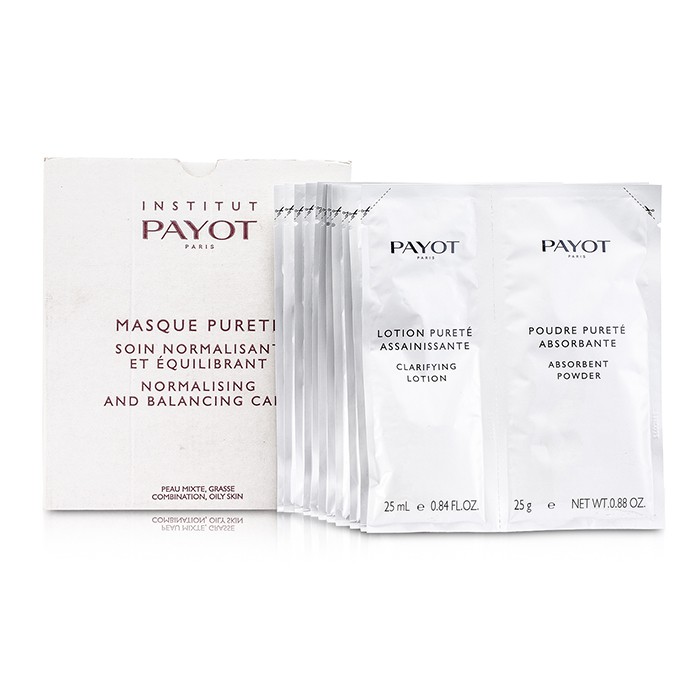 Payot Masque Purete normalizáló és kiegyensúlyozó bőrápoló - kombinált, zsíros és problémás bőrre ( szalon méret ) 20pcsProduct Thumbnail