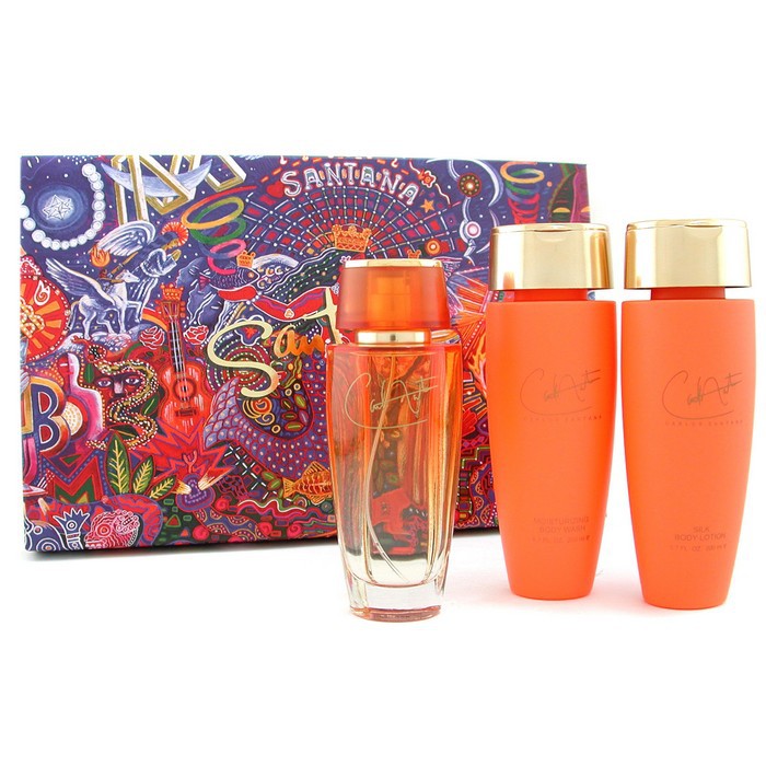 Carlos Santana Caixa Carlos Santana: Eau De Parfum Spray 100ml+ Hidratante 200ml+Body Silk 200ml 3pcsProduct Thumbnail