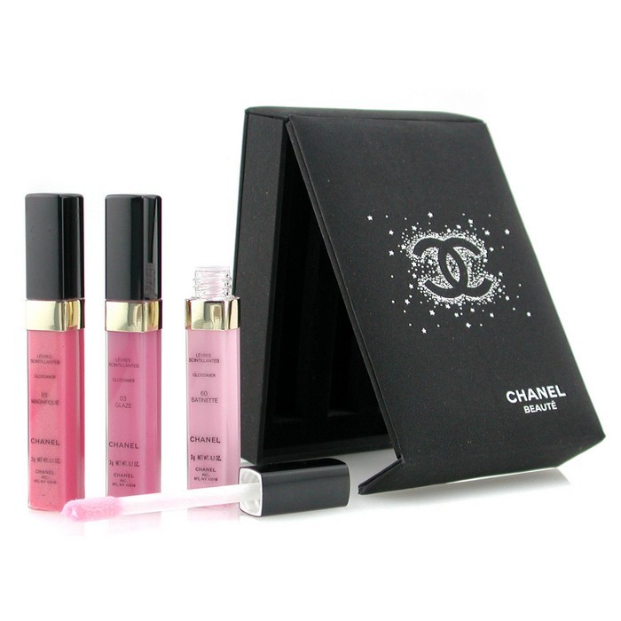 Chanel Levres Scintillantes Mini Glossimer Trio (Unboxed, Made in USA) 3x3gProduct Thumbnail