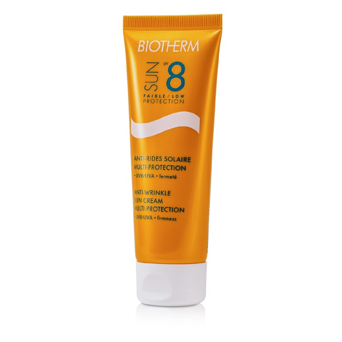 Biotherm Przeciwzmarszczkowy i nawilżający krem do opalania twarzy Sun Multi Protection Anti Wrinkle Sun Cream SPF8 UVB/UVA+++ 75ml/2.53ozProduct Thumbnail