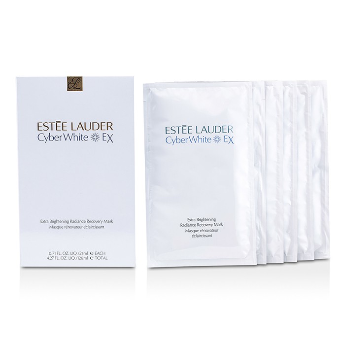 Estee Lauder Cyber White Ex Extra Brightening (Pemutih)Radiance Recovery Mask - Masker Pemulihaner Muka 9NM7 6pcsProduct Thumbnail