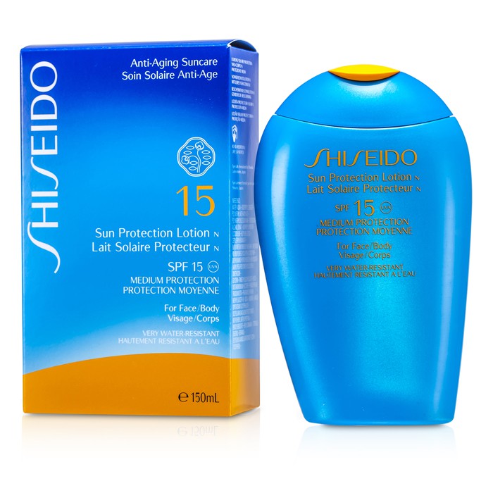 Shiseido Sun Protection LosionN SPF 15 (Pelindung Sinaran Matahari Untuk Muka & Badan) 150mlProduct Thumbnail