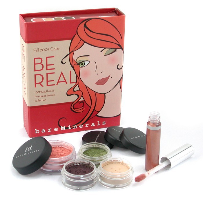 BareMinerals Be Real 5 Piece Beauty Collection: Blush + 2x Glimpse + Liner Shadow + Lip Gloss 5pcsProduct Thumbnail