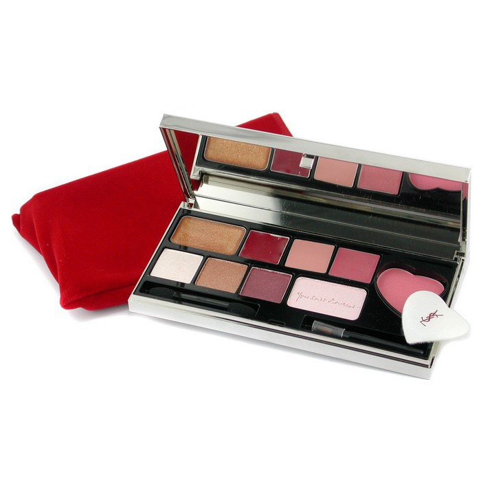 Yves Saint Laurent Love Collection Multi Usage Makeup Palette (3x Lipstick+ LipGloss+ 3x EyeShadow+ Highlighter+ Blush+ 2x Applicator ) Picture ColorProduct Thumbnail