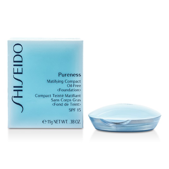 Shiseido แป้งผสมรองพื้นสูตรปราศจากความมัน Pureness Matifying SPF15 ( กล่อง+รีฟิว ) 11g/0.38ozProduct Thumbnail