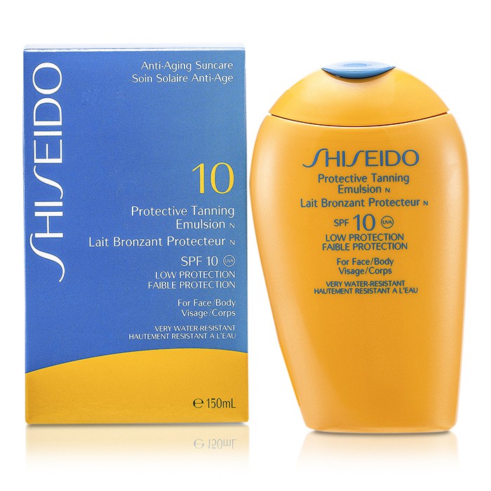 Shiseido Emulsión Protectora Bronceadora N SPF 10 ( Para Cuerpo y Rostro ) 150ml/5ozProduct Thumbnail