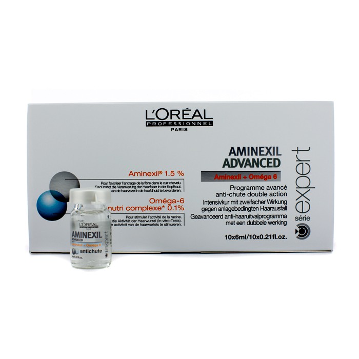 L'Oreal Kuracja zapobiegająca wypadaniu włosów w ampułkach bez spłukiwania Aminexil Advanced 10x6ml/0.2ozProduct Thumbnail