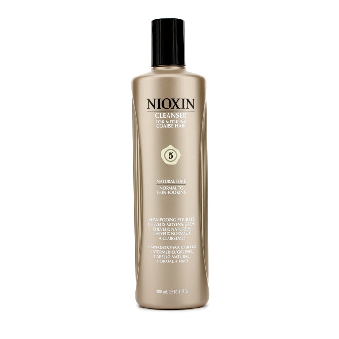 Nioxin System 5 Cleanser For Medium/Coarse Hair, Natural Hair, Early Stage of Thinning Hair 300ml/10.1ozProduct Thumbnail