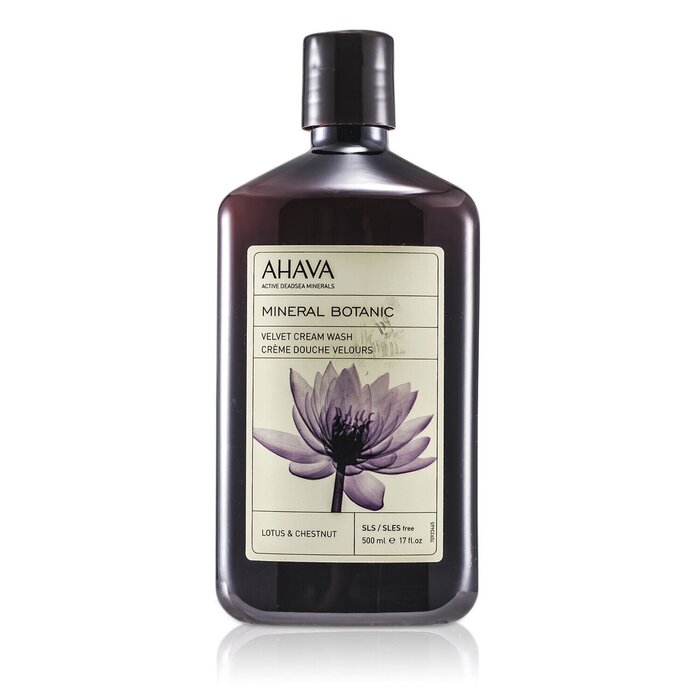 Ahava Mineral Botanic Velvet Creme Wash - Lotus Flower & Chestnut ( Pele sensivel ) 500ml/17ozProduct Thumbnail