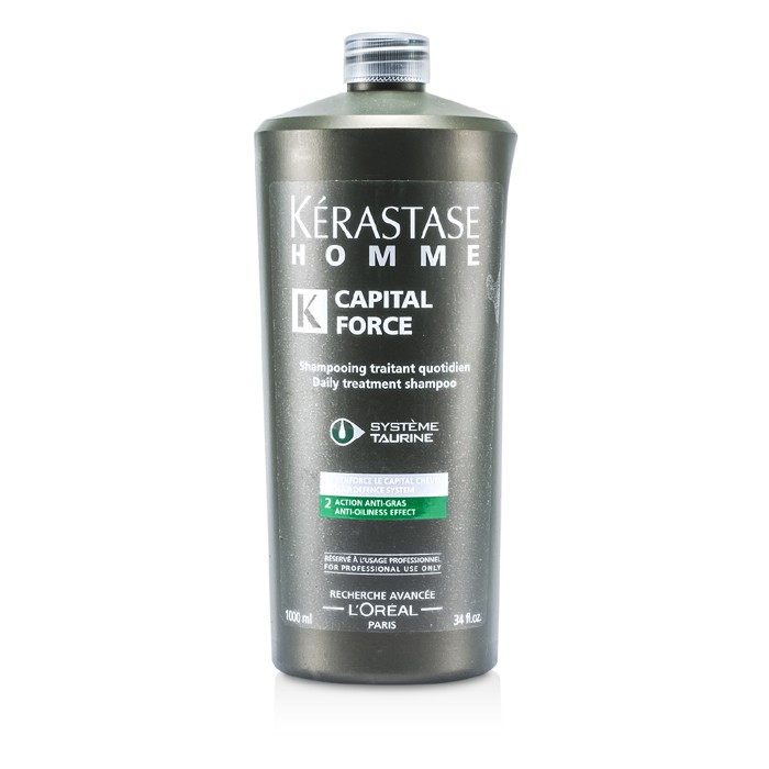 Kerastase Homme Capital Force dnevni tretmanski šampon ( protiv mašćenja kose ) 1000ml/34ozProduct Thumbnail