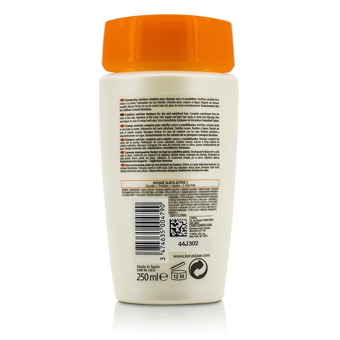Kerastase Kerastase Nutritive Bain Satin 2 Shampoo ( Rambut Kering & Sensitif ) 250ml/8.5ozProduct Thumbnail