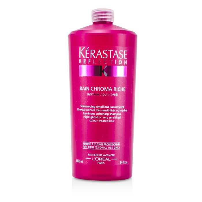 Kerastase Reflection Bain Chroma Riche Luminous Softening Shampoo (For Highlighted or Very Sensitised Color-Treated Hair) 1000ml/34ozProduct Thumbnail