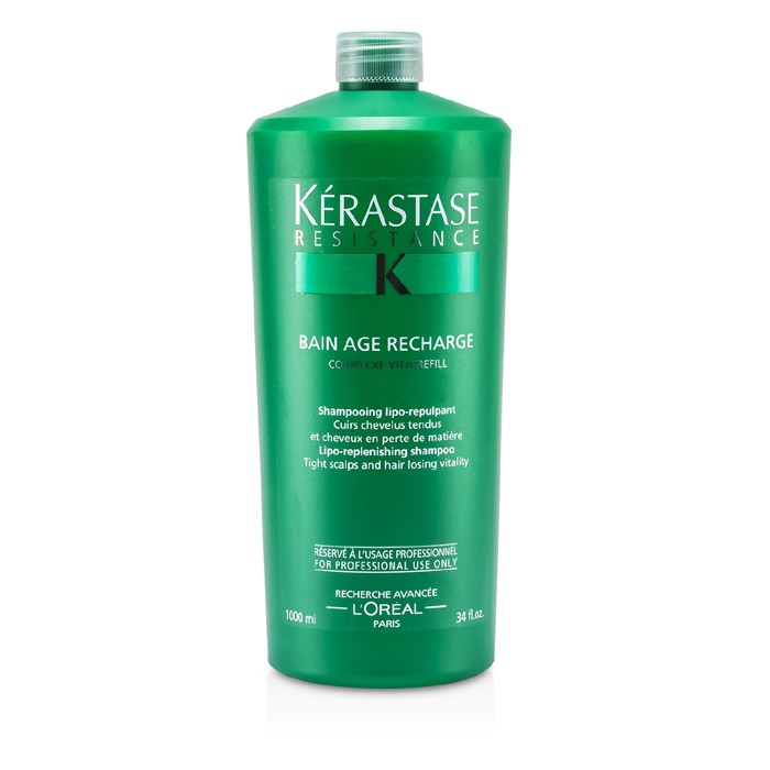 Kerastase Kerastase Resistance Bain Age Recharge Shampoo ( Para sa Tight Scalps & Hair Losing Vitality ) 1000ml/34ozProduct Thumbnail