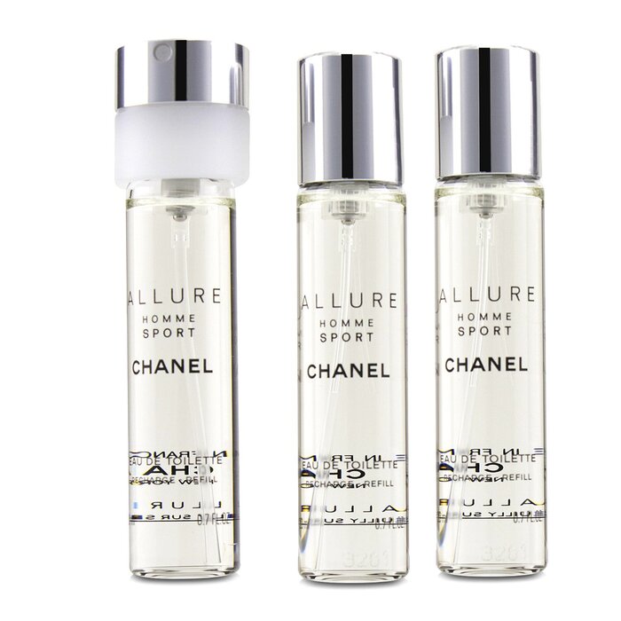 Chanel Allure Homme Sport Eau De Toilette Travel Spray Rezervă ( 3 Rezervă ) 3x20ml/0.7ozProduct Thumbnail
