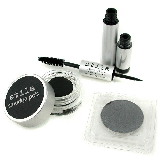 Stila Black Is The New Black Set: Eye Shadow Pan + Smudge Pot + Convertible Lash+Line 3pcsProduct Thumbnail