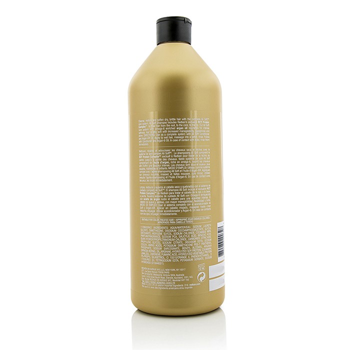 Redken All Soft Shampoo (For Dry/ Brittle Hair) 1000ml/33.8ozProduct Thumbnail