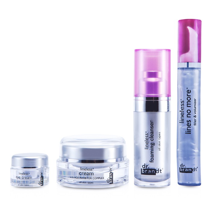 Dr. Brandt Lineless To Go: Cleanser 15ml + Crem 15g + Eye Cream 5g + Lines No More 0.5ml 4pcsProduct Thumbnail