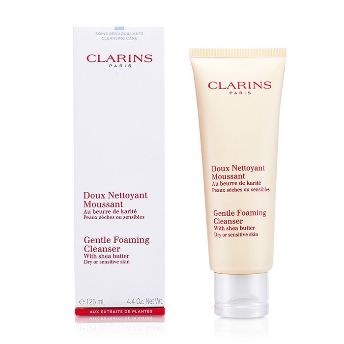 Clarins Żel do mycia twarzy do suchej i wrażliwej skóry Gentle Foaming Cleanser With Shea Butter (Dry/ Sensitive Skin) 125ml/4.4ozProduct Thumbnail