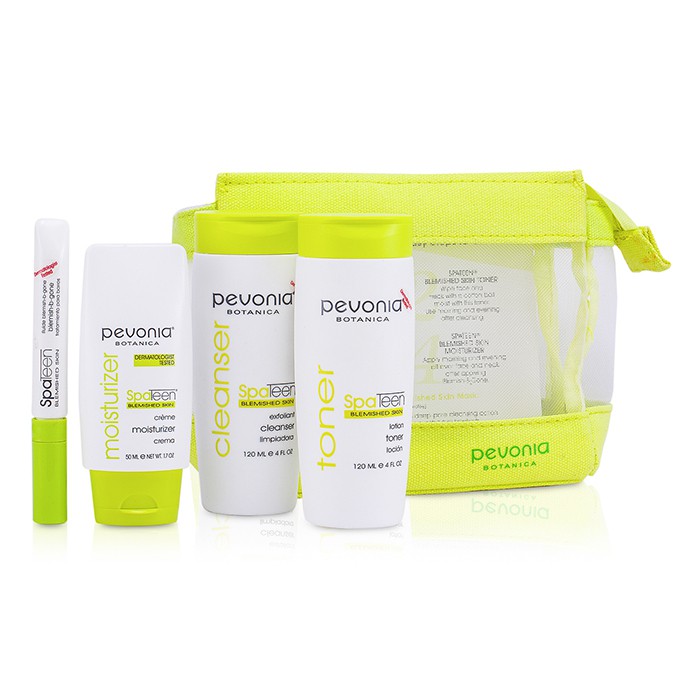 Pevonia Botanica SpaTeen Blemished Skin Kit: Cleanser + Toner + Moisturizer + Bag 3pcs+1bagProduct Thumbnail