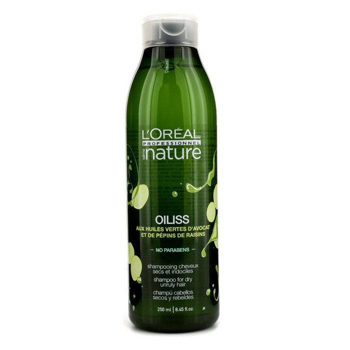 L'Oreal Wygładzający szampon do suchych i niezdyscyplinowanch włosów Professionnel Nature Serie - Oiliss Shampoo (For Dry, Unruly Hair) 250ml/8.45ozProduct Thumbnail