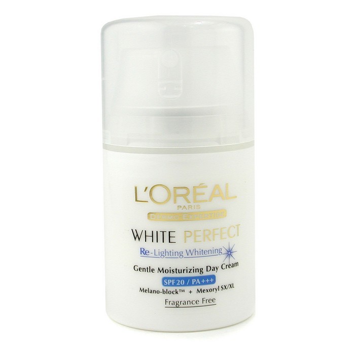 L'Oreal Rozjaśniająco-nawilżający krem na dzień Dermo-Expertise White Perfect Re-Lighting Whitening Moisturizing Day Cream SPF20 PA++ 50ml/1.7ozProduct Thumbnail