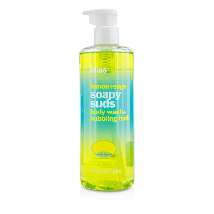 Bliss Żel do mycia ciała i do kąpieli 2w1 Lemon + Sage Soapy Suds (Body Wash + Bubbling Bath) 473.2ml/16ozProduct Thumbnail