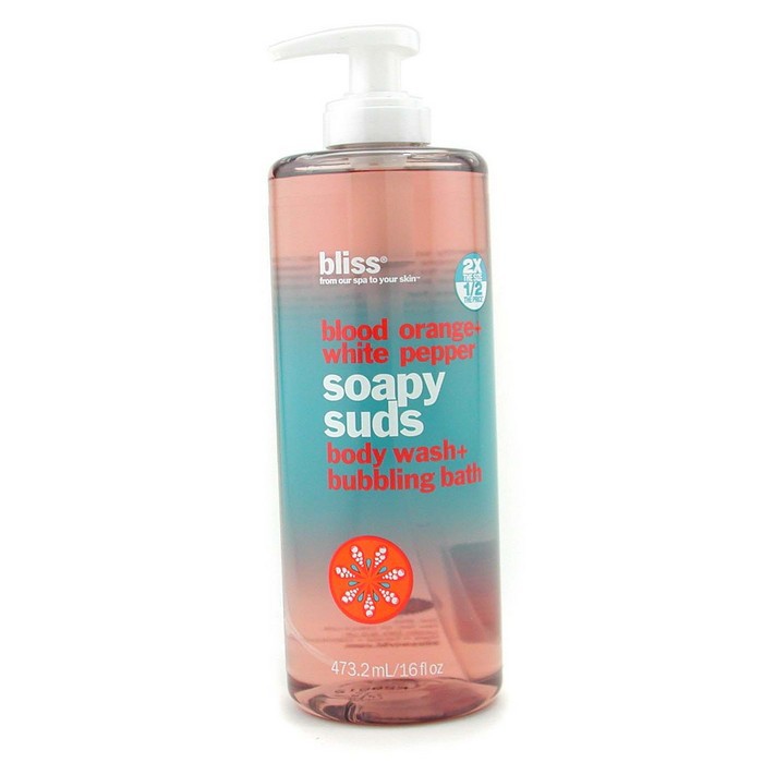 Bliss Żel do mycia ciała i do kąpieli 2w1 Blood Orange + White Pepper Soapy Suds (Body Wash + Bubbling Bath) 473.2ml/16ozProduct Thumbnail