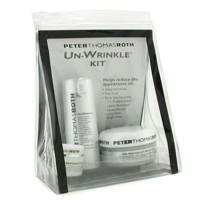 Peter Thomas Roth Un-Wrinkle Kit: Peel Pads 20pads + Un Wrinkle 15ml + Night Cream 8g 3pcsProduct Thumbnail