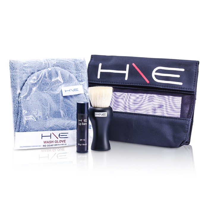 Jane Iredale H\E Mineraler Kit: Lip Balm SPF 15 + Ansiktsbørste + Vaskevott + Bag 3pcs+1bagProduct Thumbnail