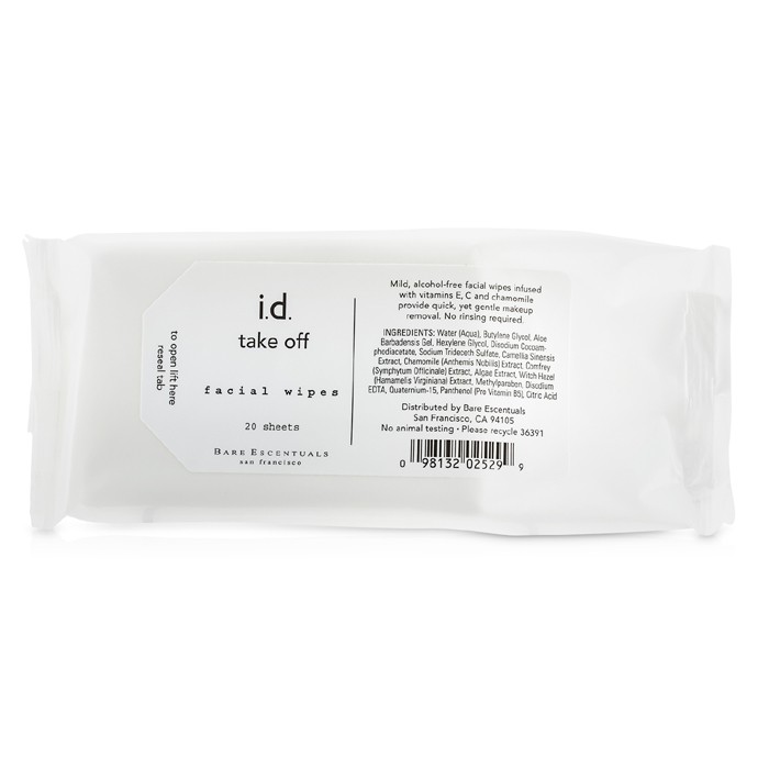 BareMinerals Odličovací ubrousky i.d. Take Off Facial Wipes 20sheetsProduct Thumbnail